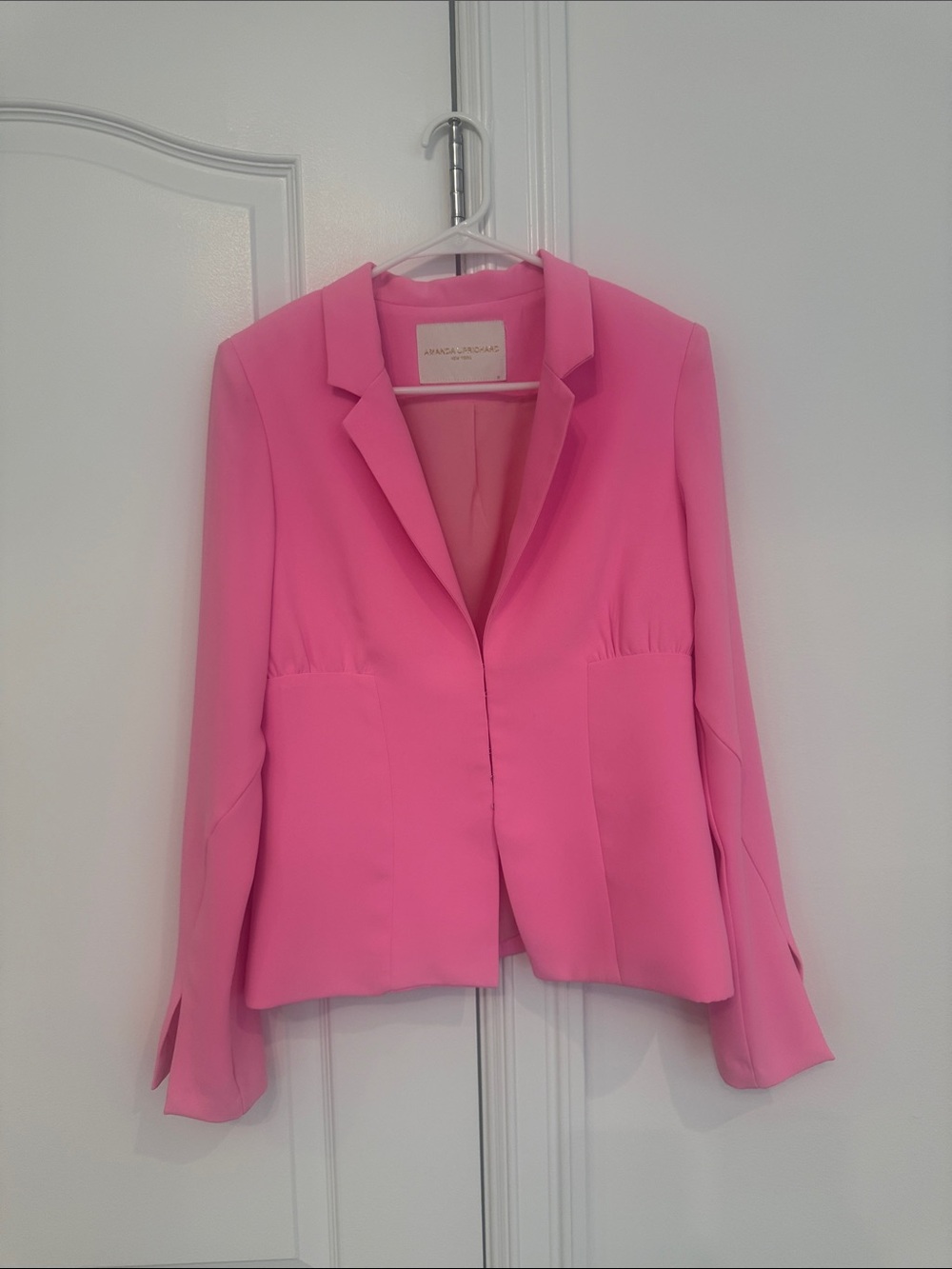 Amanda Uprichard Hot Pink Tailored Blazer
